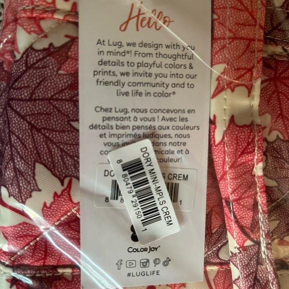 New with tags Dory Mini lug crossbody purse in maples cream - Picture 1 of 3